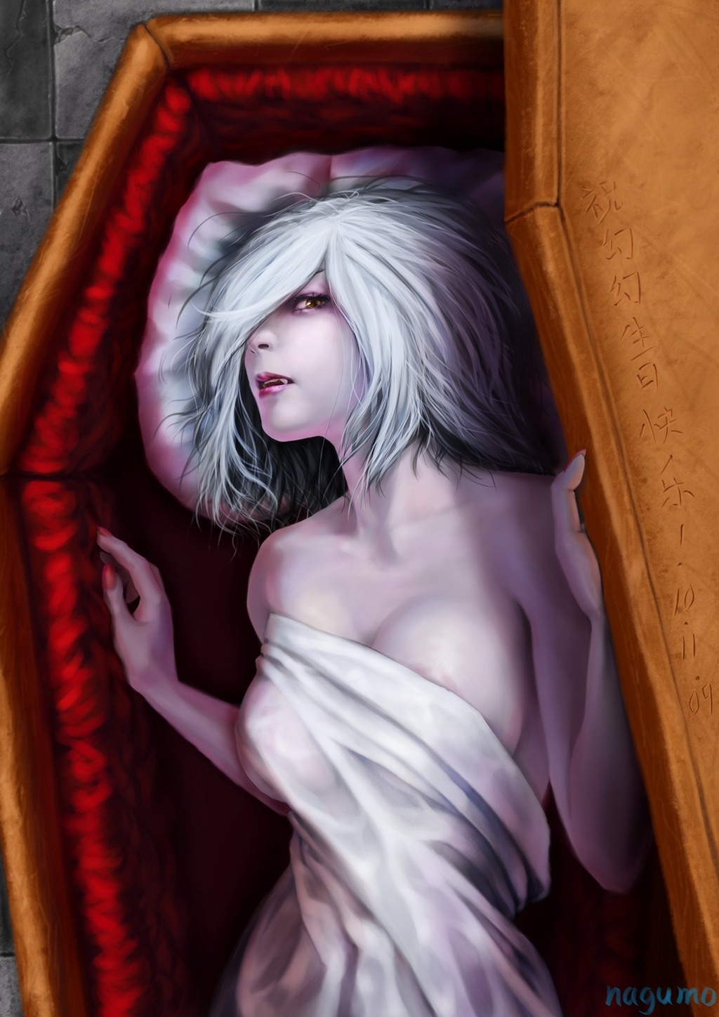 картинка девушка вампир из гроба