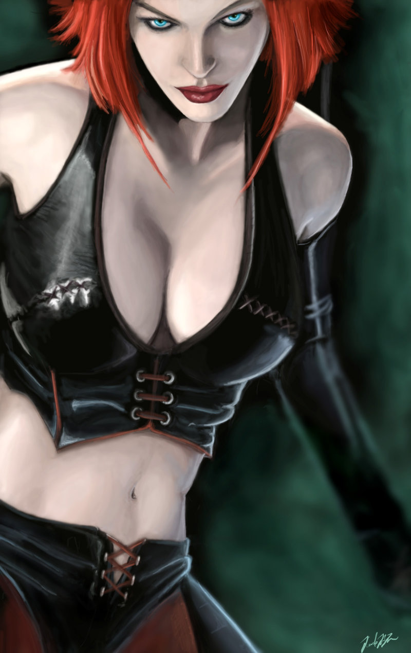 картинка девушка вампирка из игры Кровавая Рейн